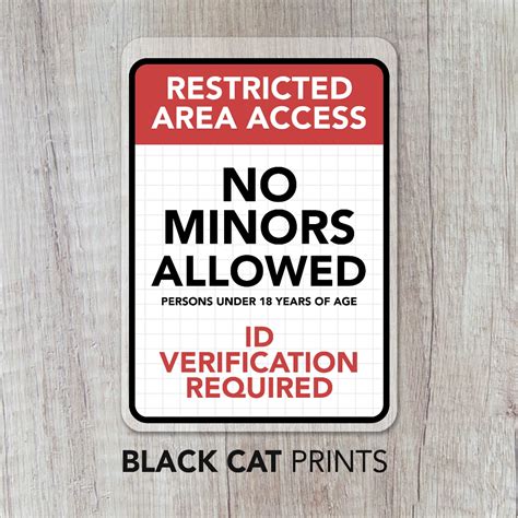 no minors allowed sign|No Minors Allowed Sign .